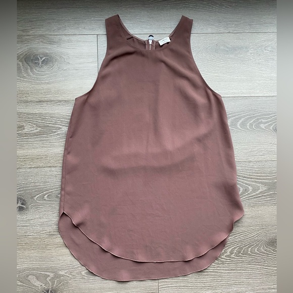 Aritzia Wilfred Sevres Sleeveless Zip Back Blouse - Picture 1 of 5